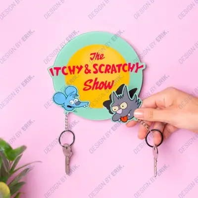 The Simpson Itchy Scratchy Show Key Holder - Figurine